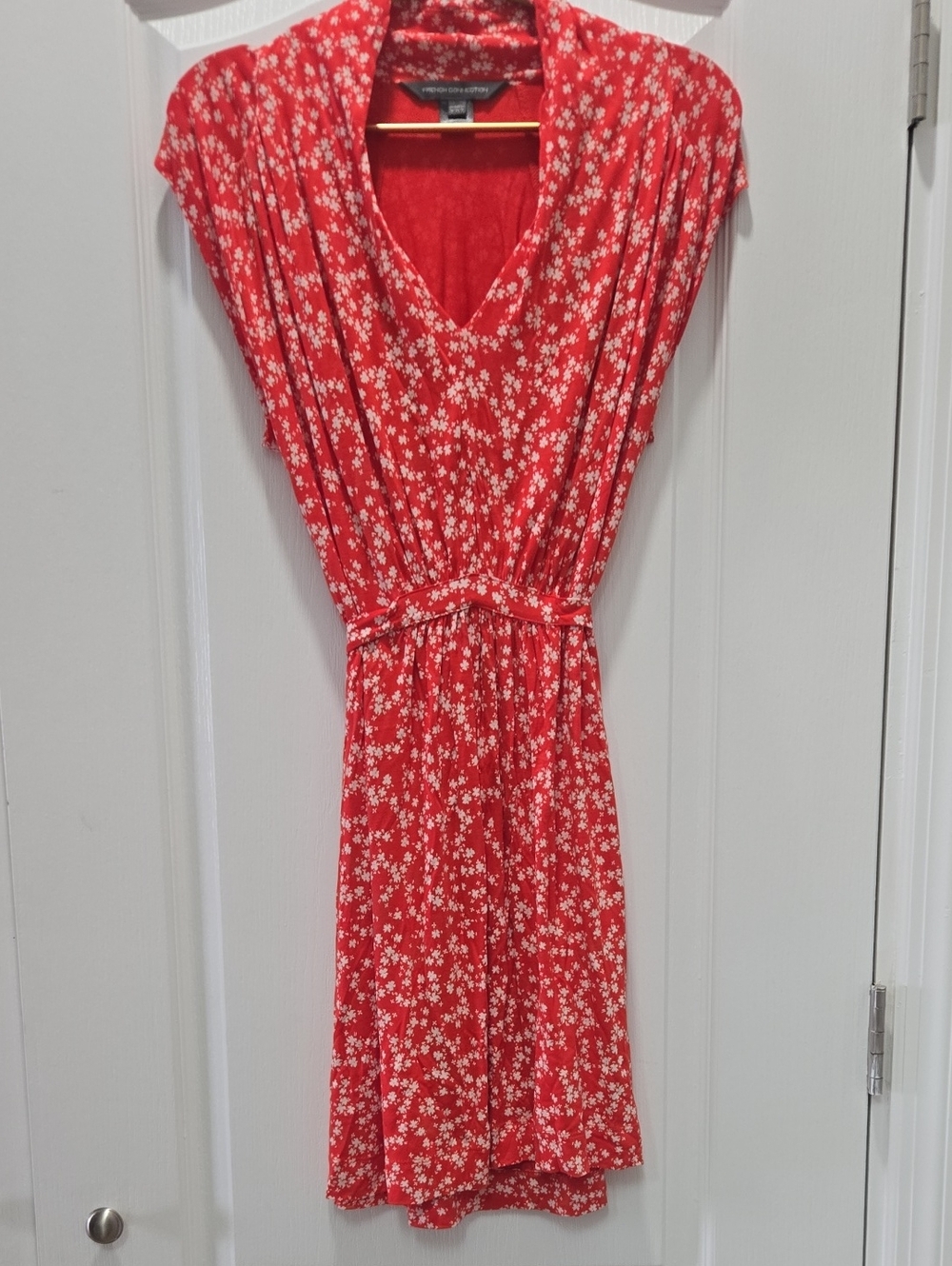 French Connection Red Floral Short Dress